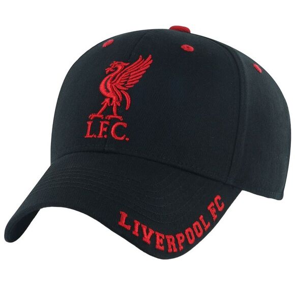 Liverpool FC Other - Liverpool FC Unisex Adult Frost Baseball Cap / Black/Red